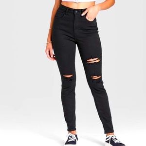 Classic High Waist Black Skinnies